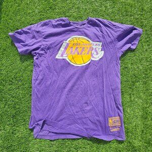 Mitchell & Ness - Los Angeles Lakers - Vintage T-Shirt - Size L, Purple